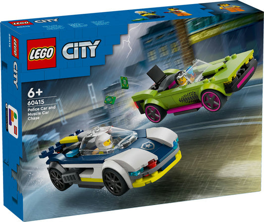 LEGO City Biljagt med politi og muskelbil 60415