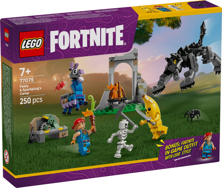 LEGO Fortnite Peely og Sparkplugs lejr 77075