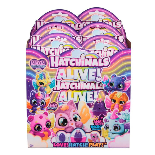 Hatchimals Alive Neon Rainbow 1-pakke assorteret