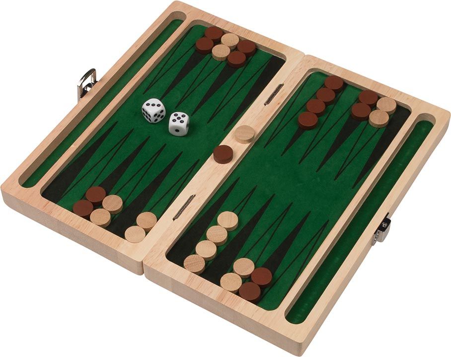Goki Backgammon i træ