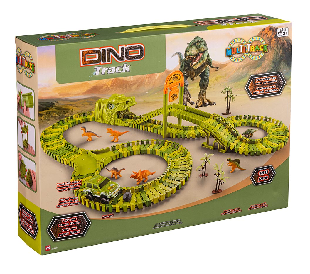 Dino Multi Track bilbane med 168 dele