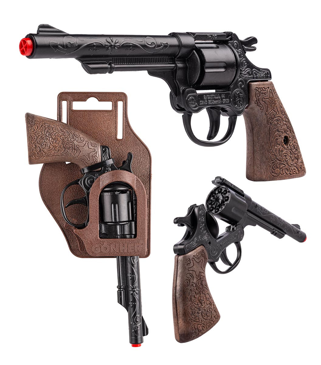 Gonher Cowboy Revolver – 8 skuds med ophæng