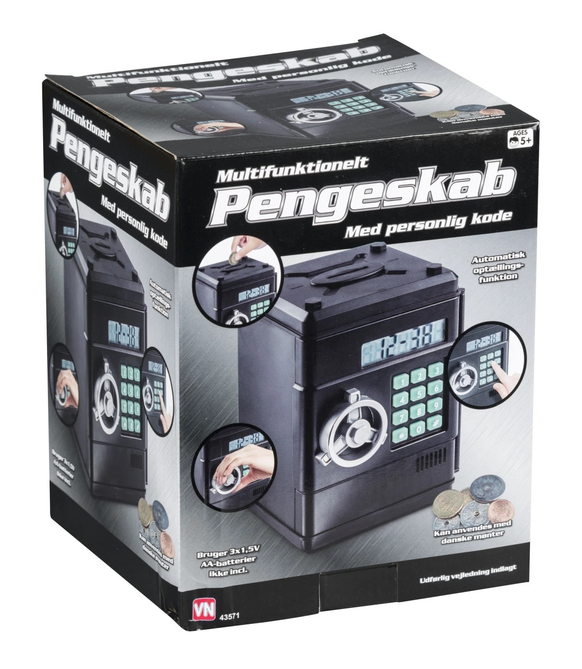 Pengeskab med personlig kode
