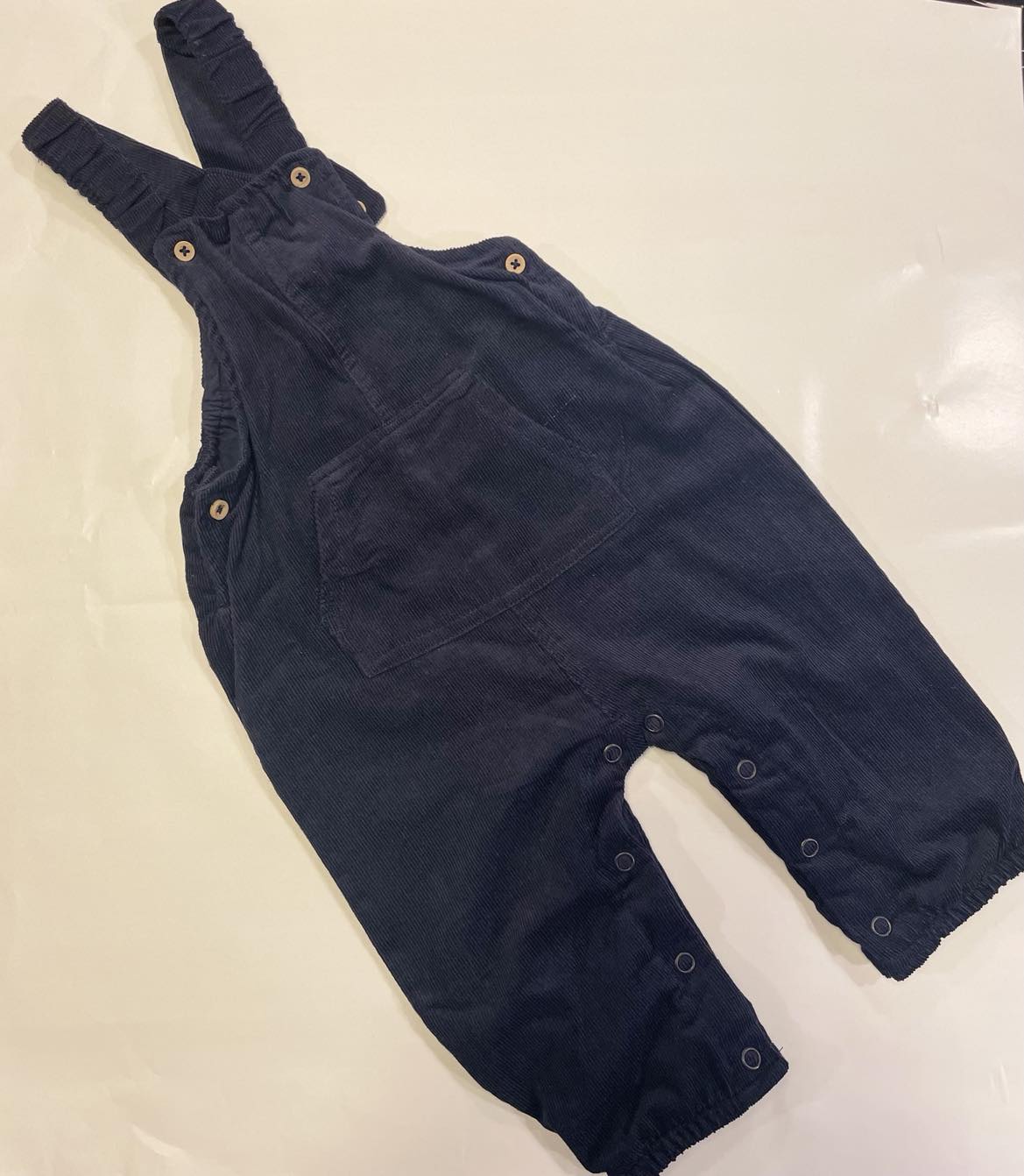 Minymo fløjels overalls mørkeblå 62 cm