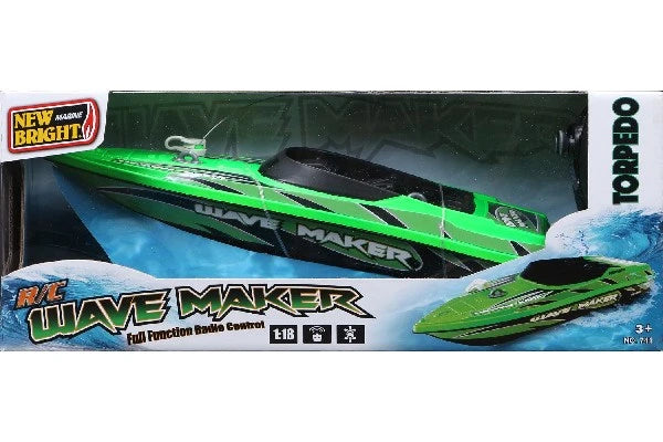 New Bright Wave Maker Boat 30cm R/C green