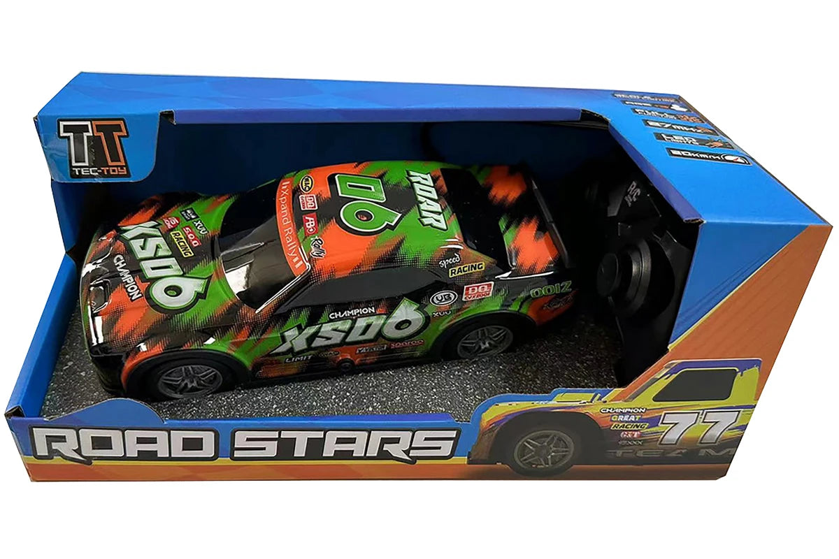 TEC-TOY Roar SXO6 w/light R/C 1:22, 27MHz, green/orange