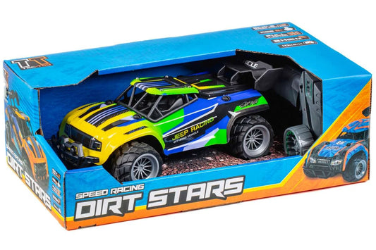 TEC-TOY Jeep Racing R/C 1:18 2,4G 3,7V Li-ion, blue/green