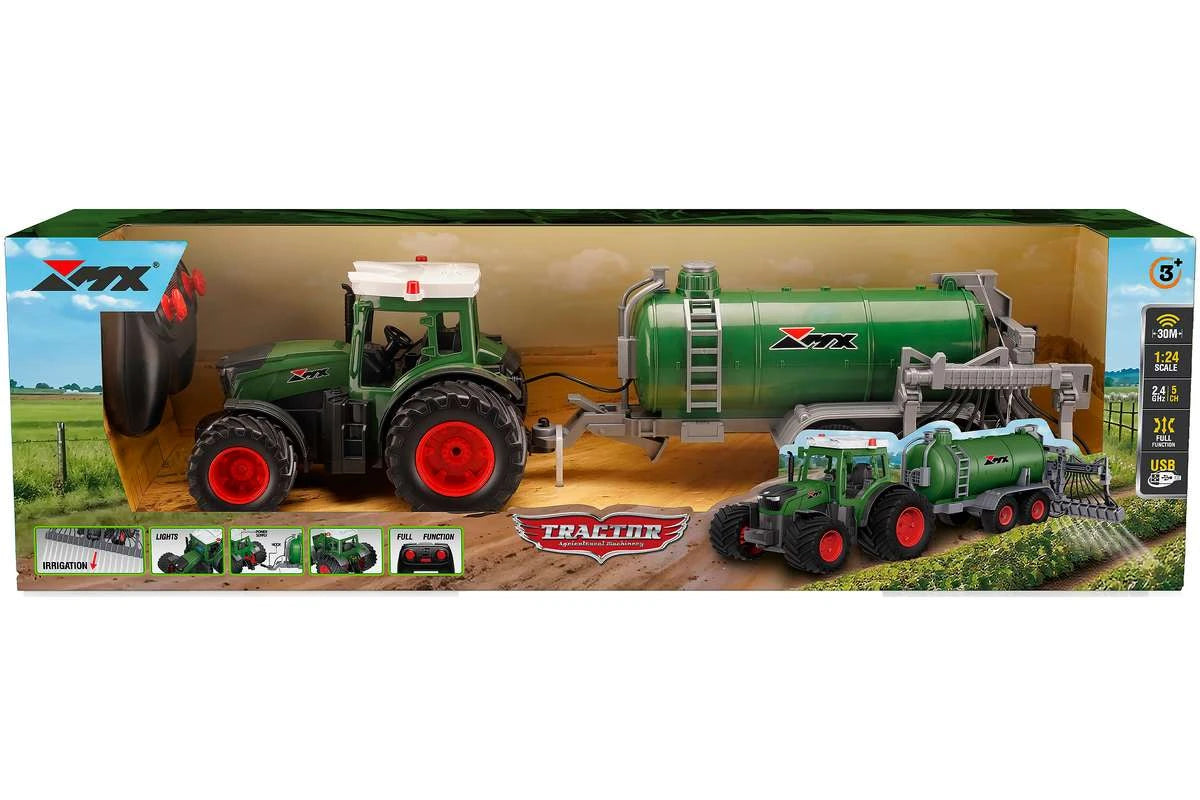 MX R/C Constructions Tractor R/C w/spreader & light 2,4GHz 3,7V Li-Ion