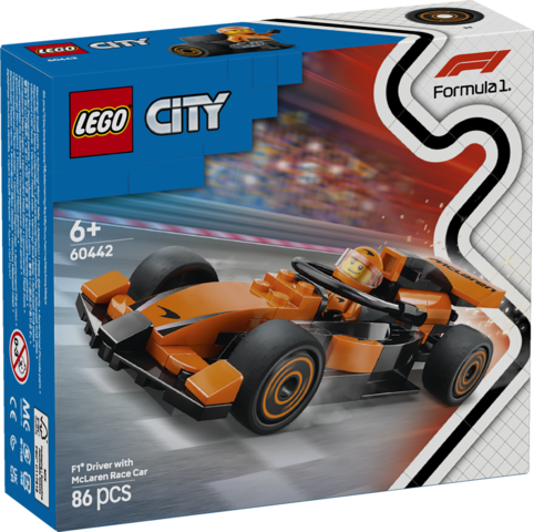 LEGO City F1 kører med McLaren-racerbil 60442