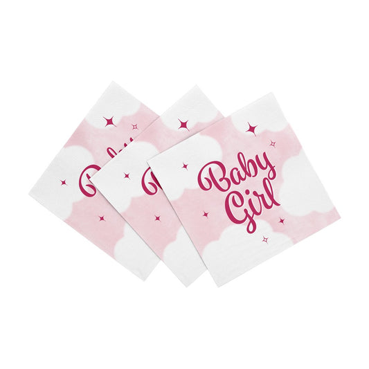 Babyshower servietter pige