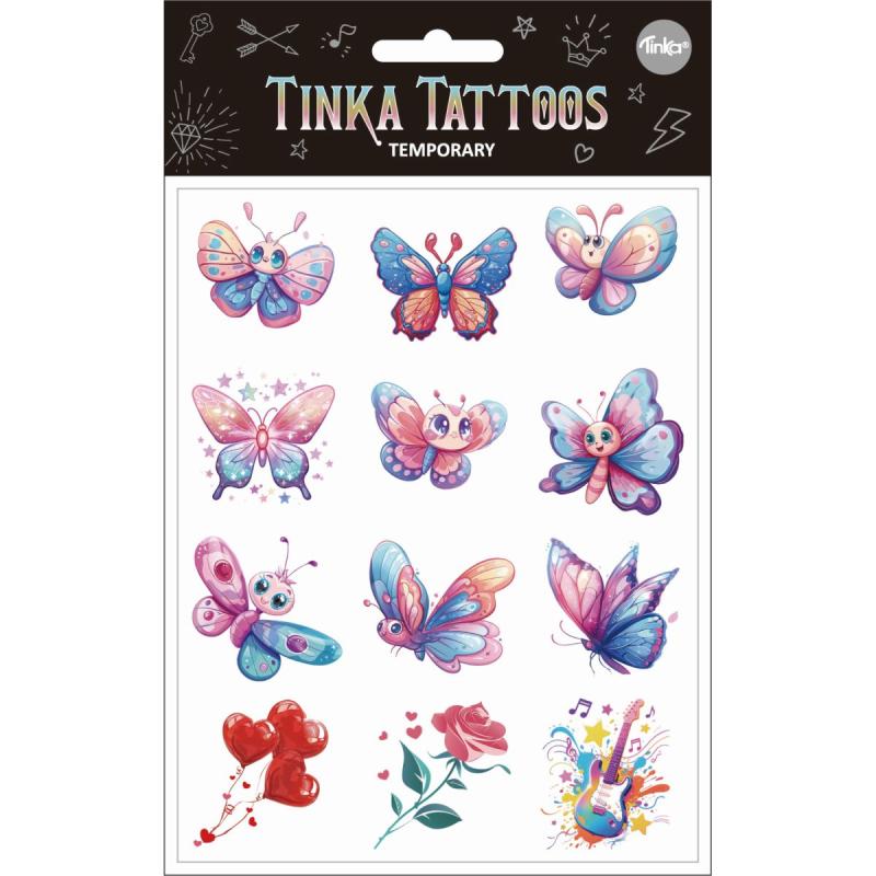 Tinka tattoos sommerfugle