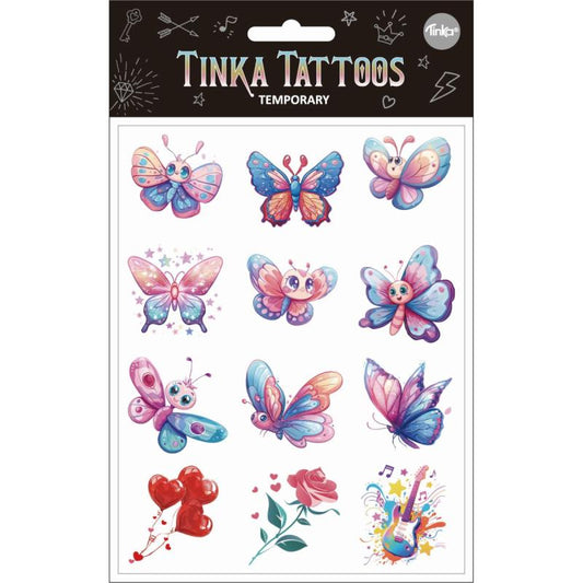 Tinka tattoos sommerfugle