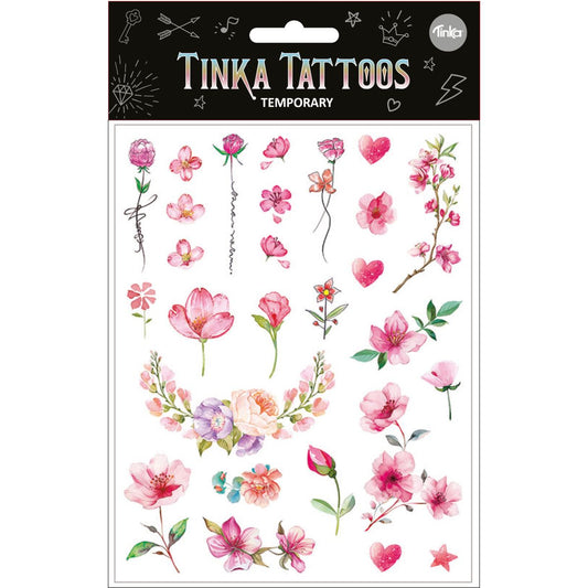 Tatovering med blomster Tinka