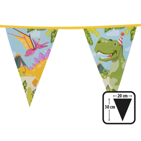 Banner med Dinosaurs vimpler