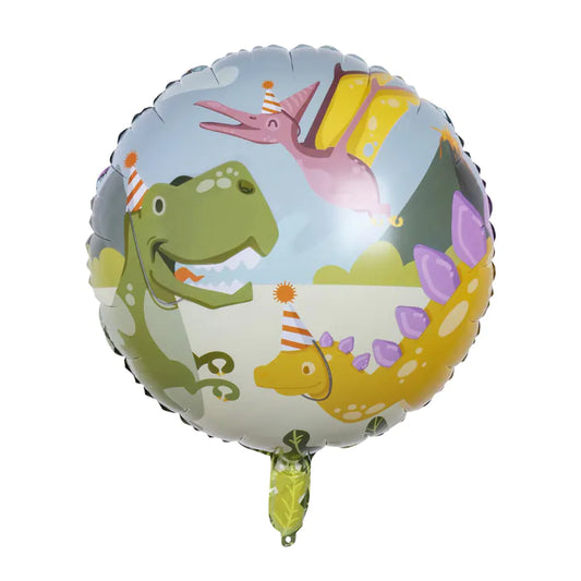 Folieballon med party dino