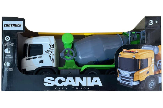 CONTRUCK SCANIA cementblander med lys & lyd, 31x10,6x15cm