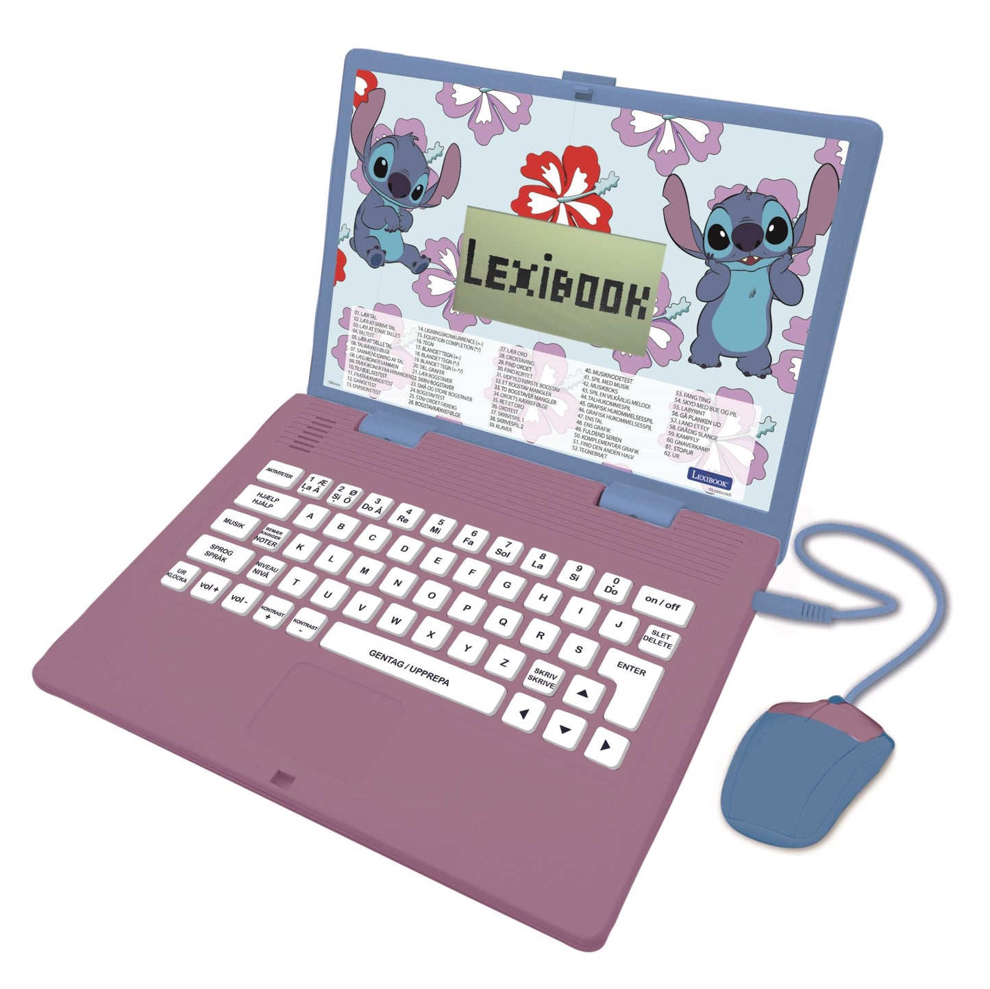 STITCH Educational Laptop – 62 activities, DK/SE