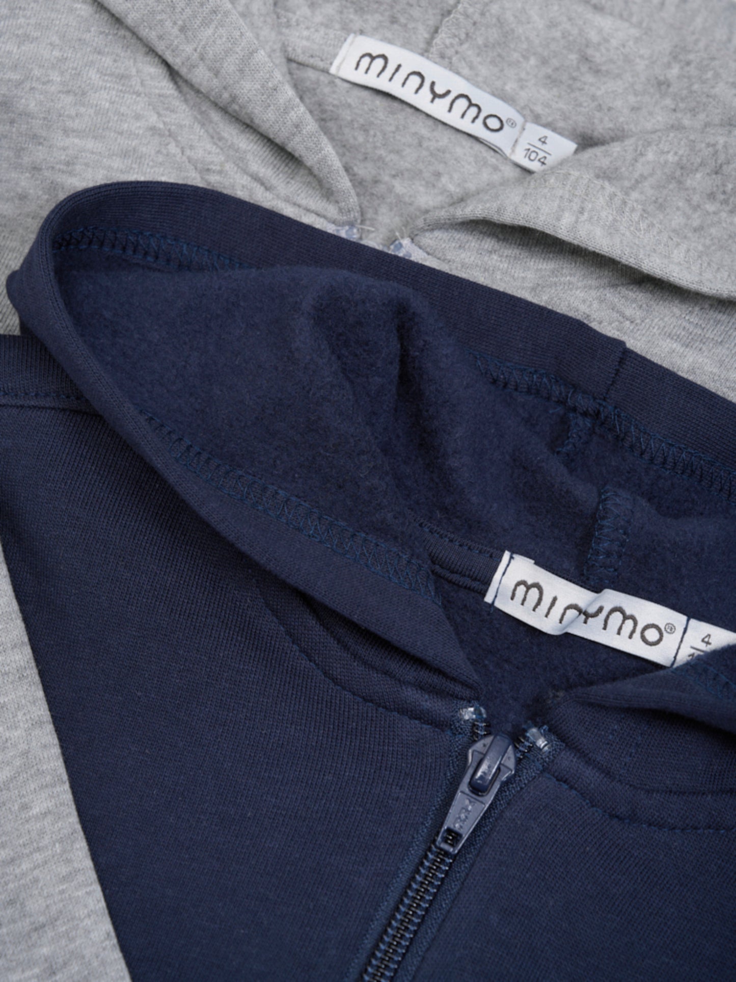 Minymo 2 pk sweatshirt med hætte 122 cm