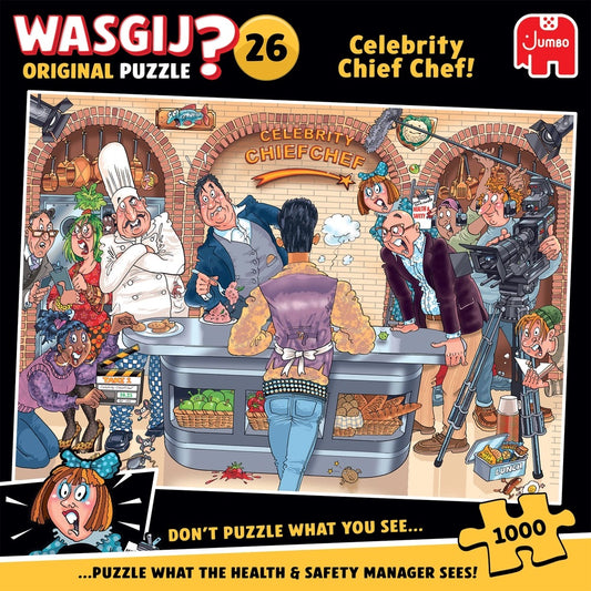 Wasgij Puslespil Original -Celebrity Chief Chef! 1000 Brikker