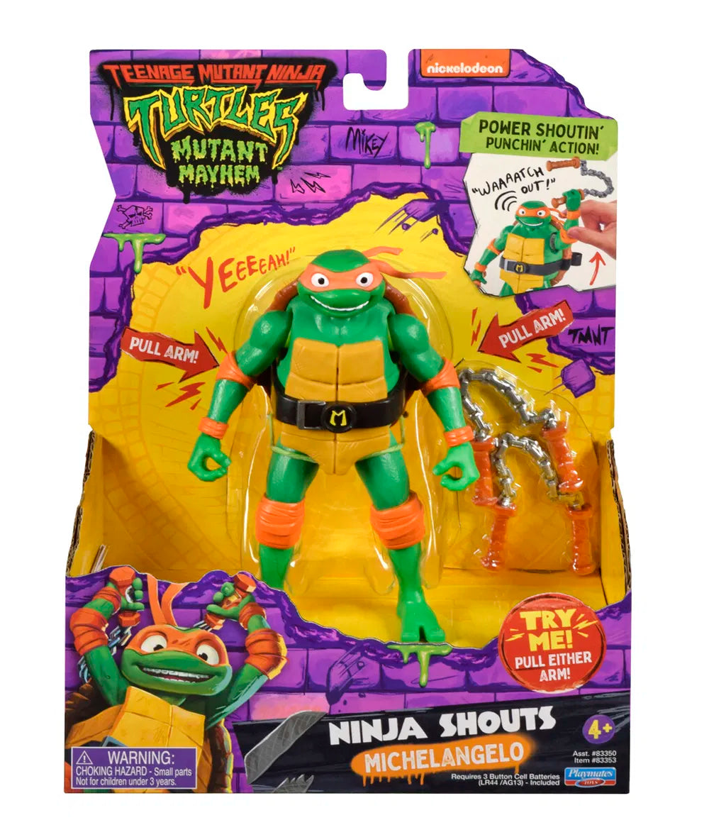 Turtles Mutant Mayhem Power Sounds Michael Angelo 14cm