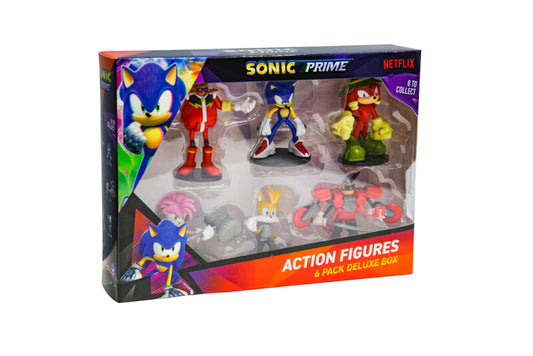 Sonic Leddelt Actionfigur 7,5 cm 6-pak