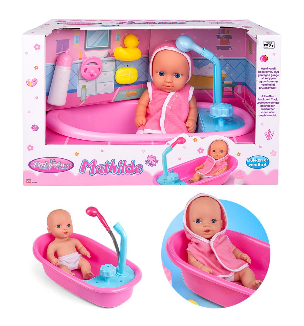 My Baby Badedukke med Bruser 25 cm dukke