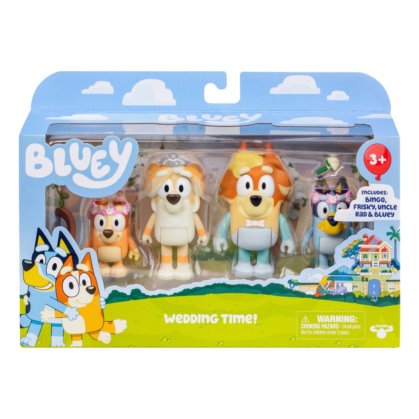 BLUEY Figure 4pk Special Set-Wedding