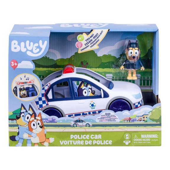 Bluey politibil med lys og lyd