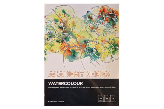 Akvarelblok Academy A4 300g 15 ark