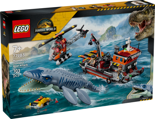 LEGO Mosasaurus-dinosaurens bådangreb 77983
