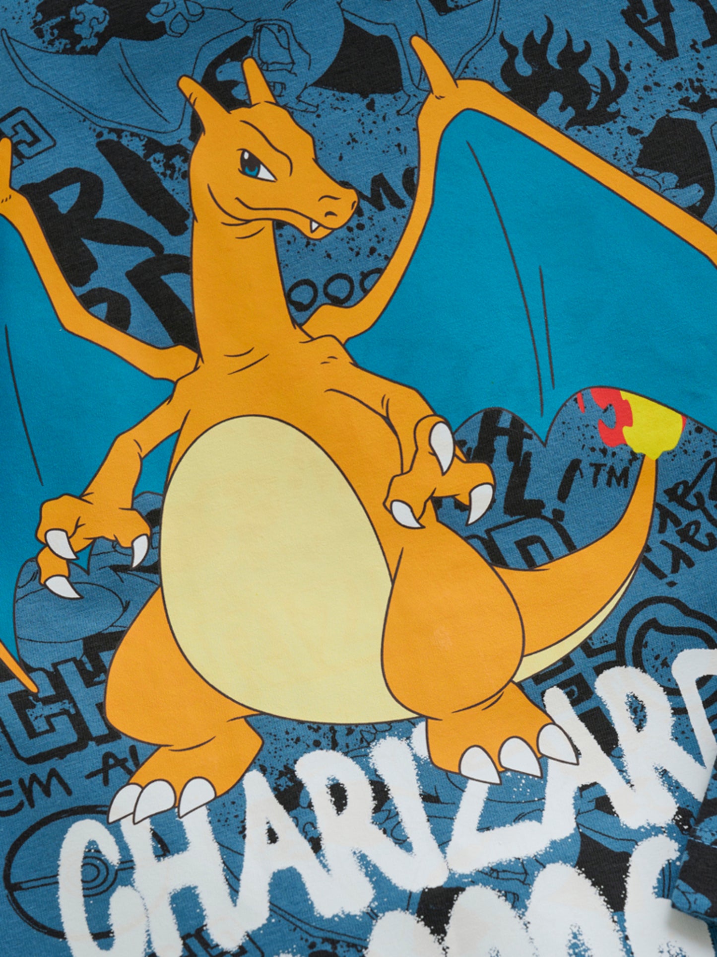 Minymo Pokémon med Charizard langærmet t-shirt 116 cm