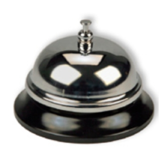 Receptionsklokke 8,5*5,5cm. (81841)