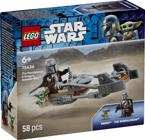 LEGO Star Wars Mandalorianeren og Grogus speeder bike 75436