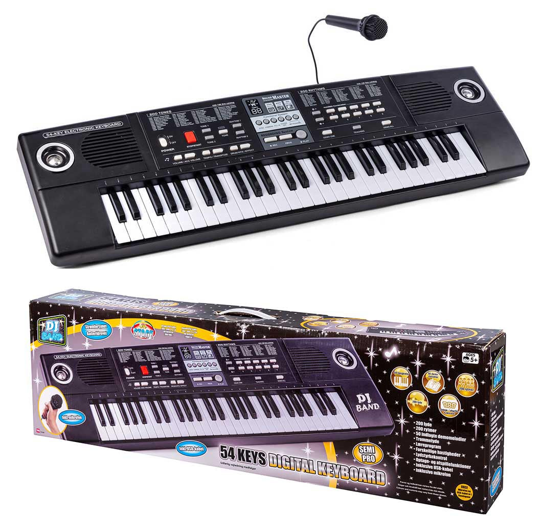DJ Semi-pro keyboard med 54 tangenter