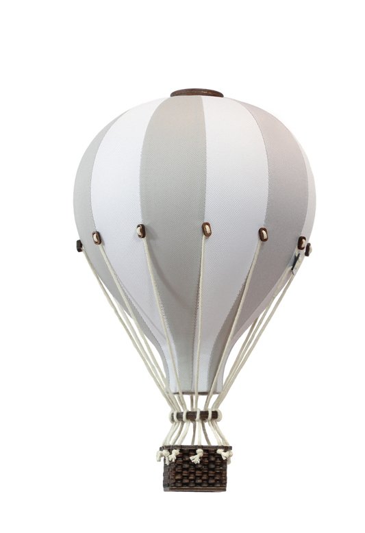 Luftballon grå/hvid Medium