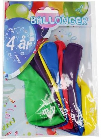 Latex balloner 4 år
