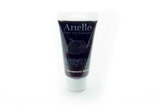 Akryl maling 75ml permanent Black