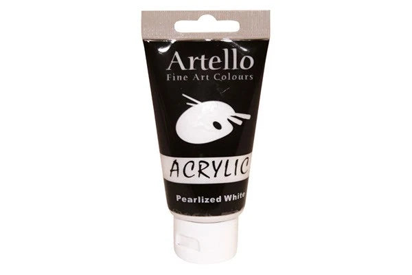 Akryl maling 75ml Pearlized White