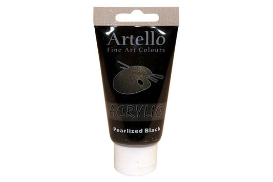 Akryl maling 75ml Pearlized Black