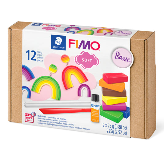 FIMO soft æske med 12 dele