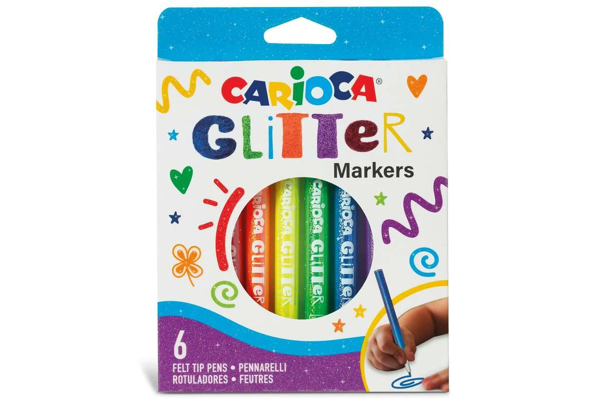 CARIOCA Glitter markers 6stk.