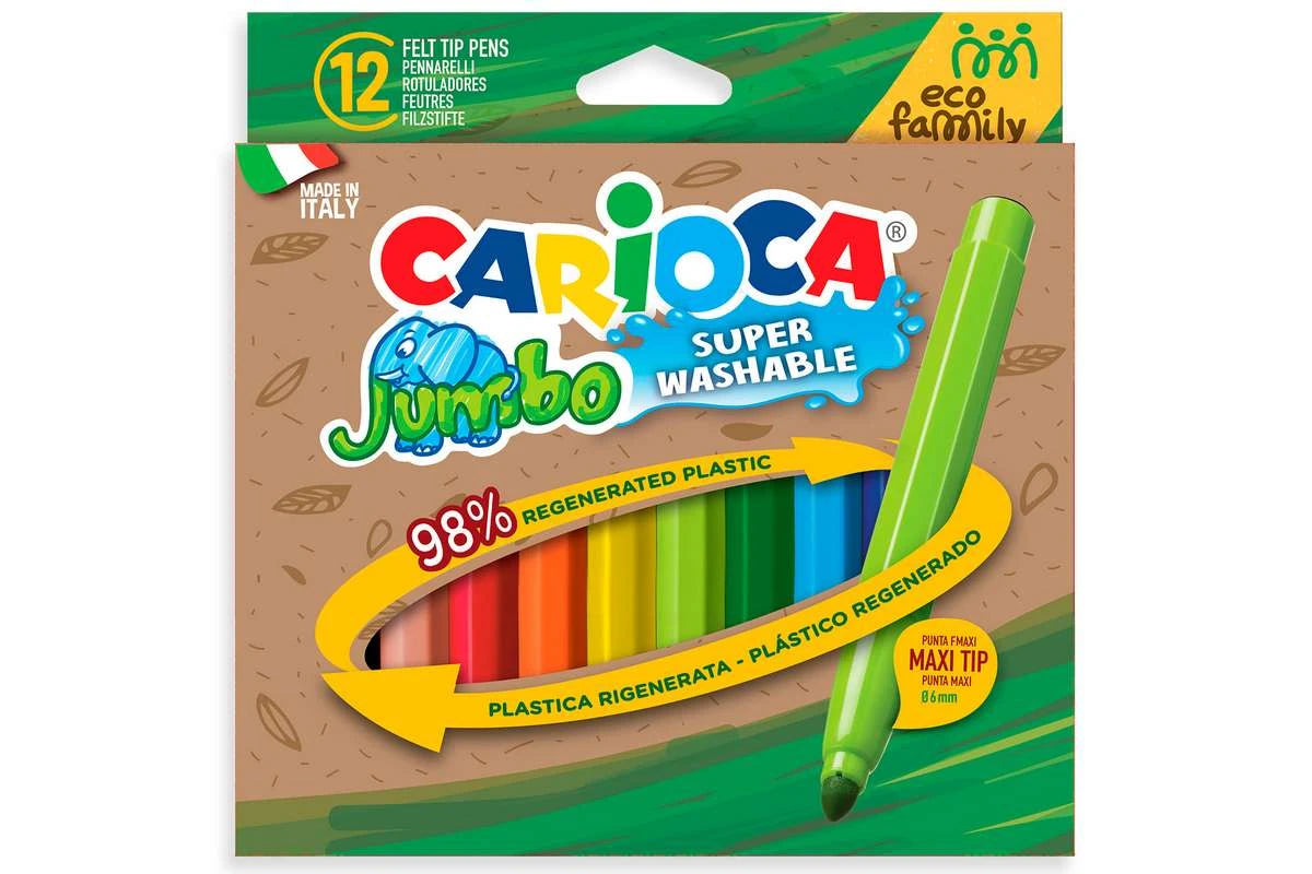 CARIOCA ECOfamily tusch maxi 12stk. ass.