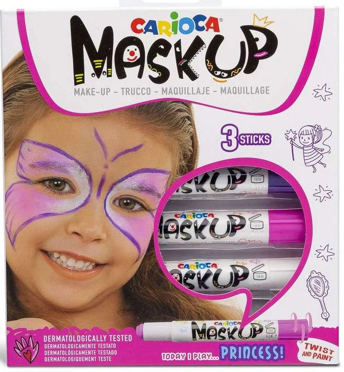 CARIOCA Mask Up sminkefarve stifter 3stk, prinsesse