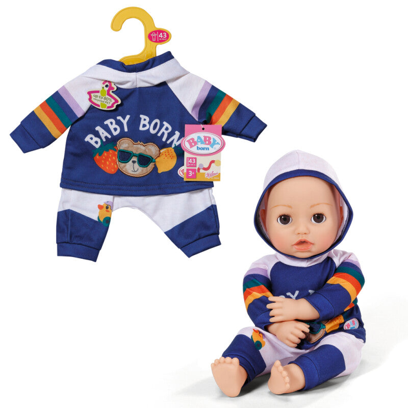 BABY born Joggingsæt Marineblå 43 cm