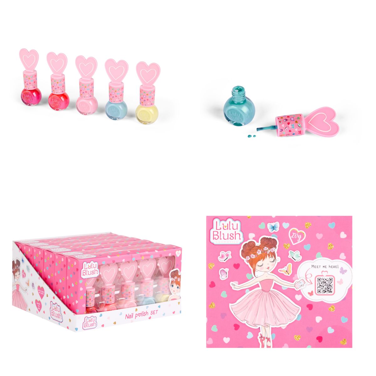 Lulu Blush Neglelak Sæt