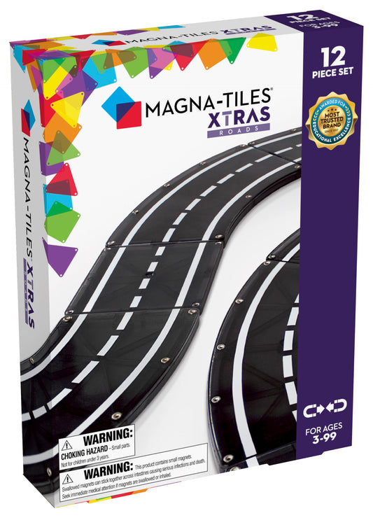 Magna-Tiles XTRAS sæt med vejbaner 12 dele