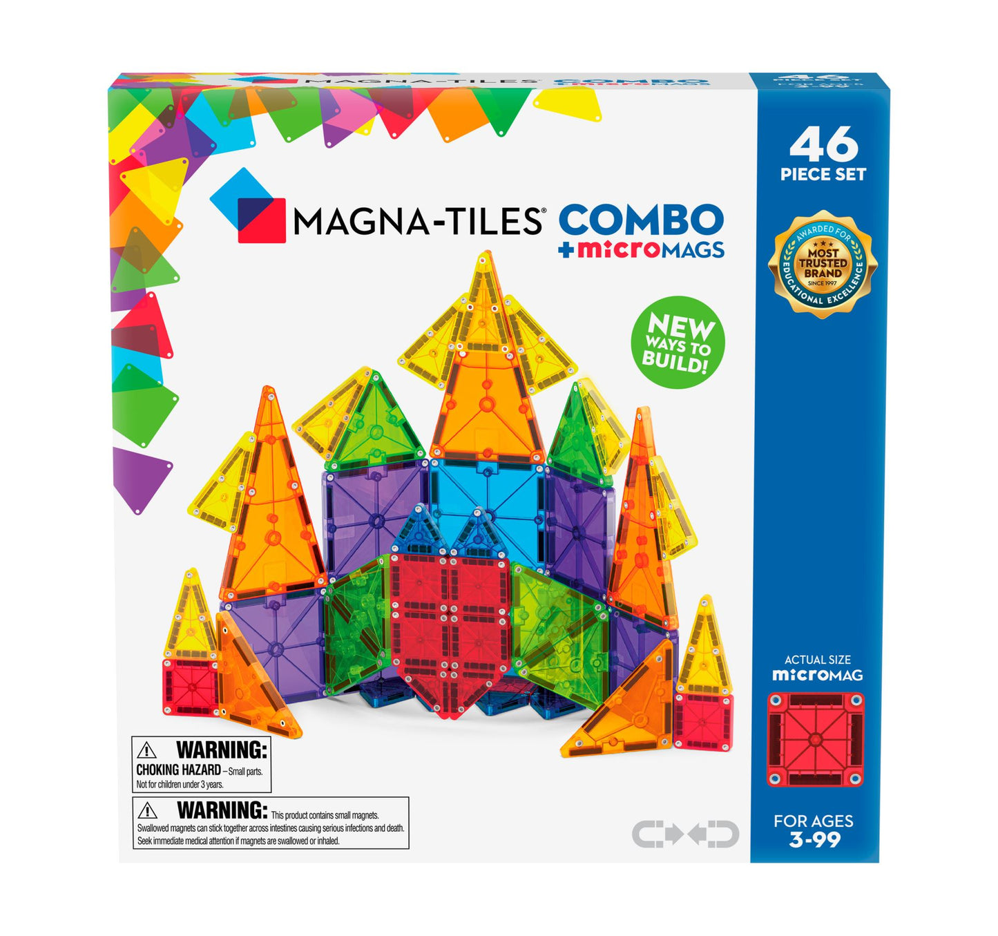 MAGNA-TILES microMAGS Kombi 46 stk