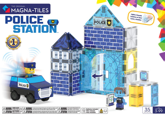MAGNA-TILES® Politistation – 36 dele 🚓👮♂️