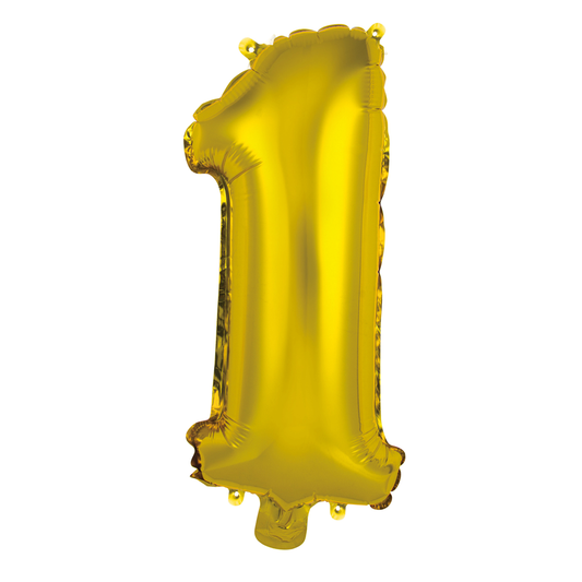 Folieballon 1 tal guld 41 cm
