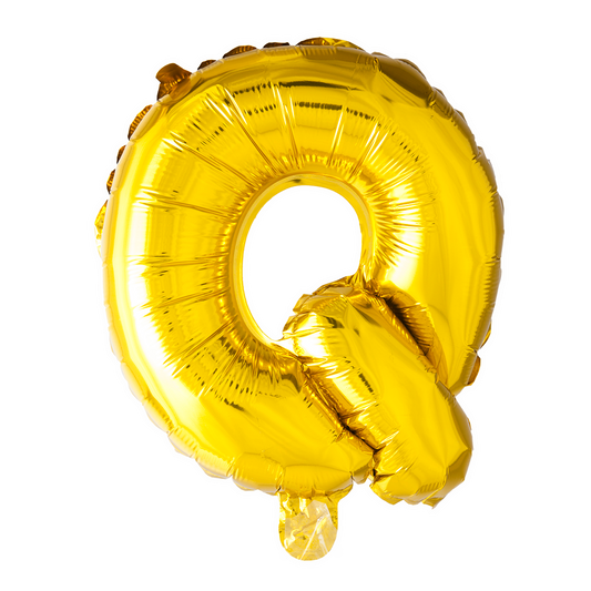 Guld ballon 41 cm bogstav Q